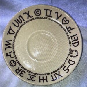 Decorative Cream Dinner Plate